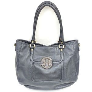 TORY BURCH Tote Bag Black Leather